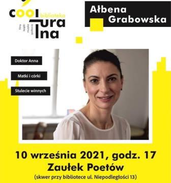 na plakacie zdjęcie Ałbeny Grabowskiej i napis 10 września godz. 17